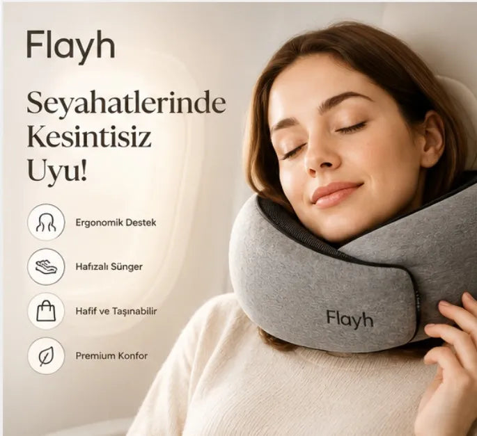 Flayh Ergonomik Seyahat Yastığı