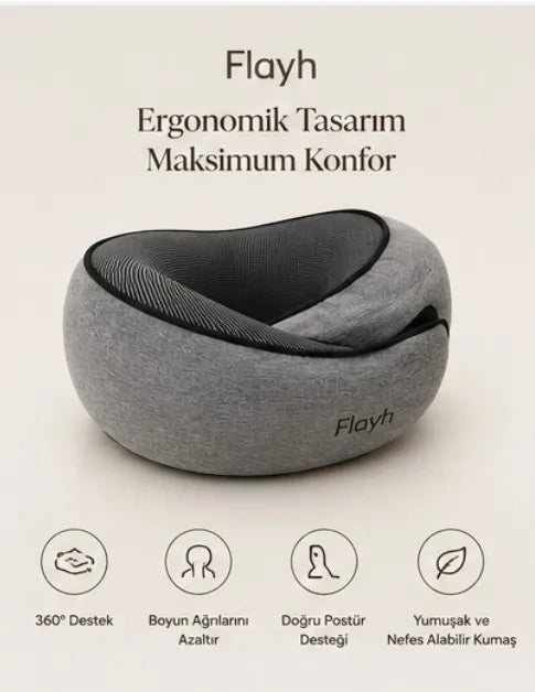 Flayh Ergonomik Seyahat Yastığı